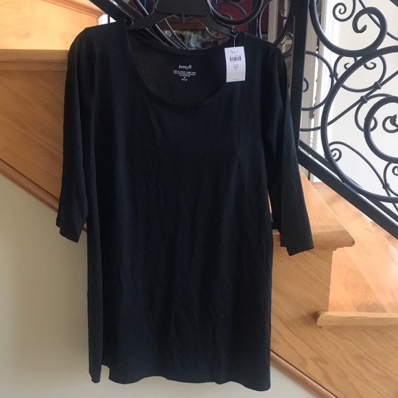 J Jill Tops Pure Jill Blouse Size Medium Petite Black Nwt Poshmark J Jill Tops Pure Jill Blouse Size Medium Petite Black Nwt Poshmark